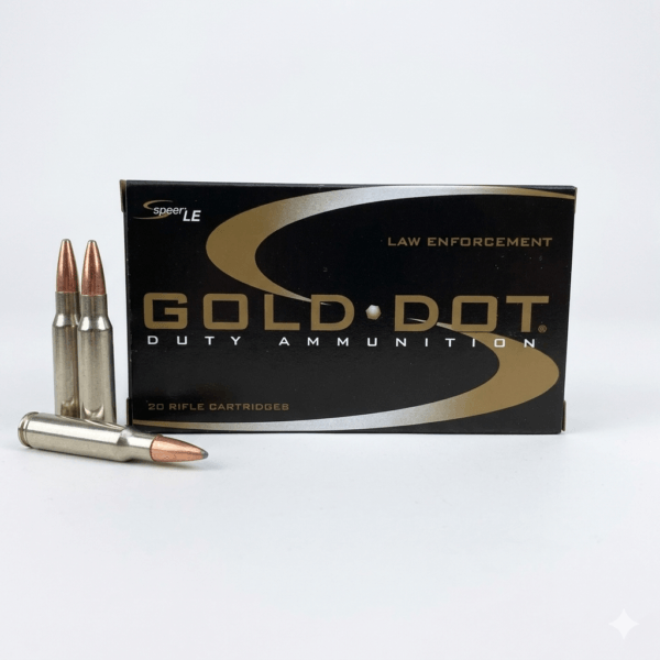 Speer Gold Dot 308 WIN 168gr GDSP Soft Point ammo with box
