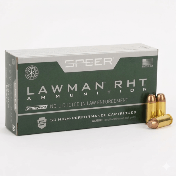 Speer Lawman RHT .40 S&W 125gr Frangible Cleanfire Ammo Box