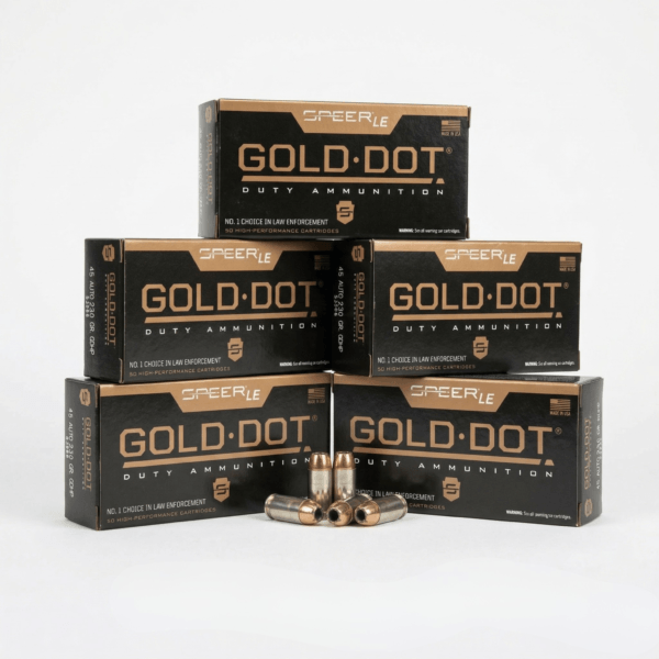 Bulk 45 ACP GDHP ammo Speer Gold Dot 250-round case